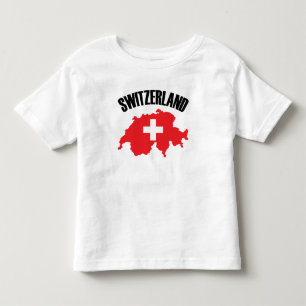Switzerland Map Flag Toddler T-Shirt