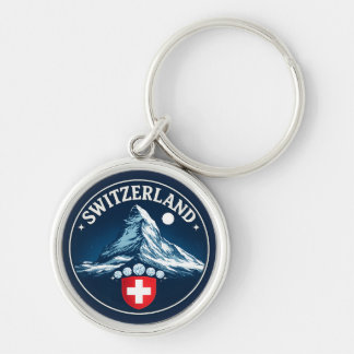 Switzerland Matterhorn Heritage Badge Key Ring