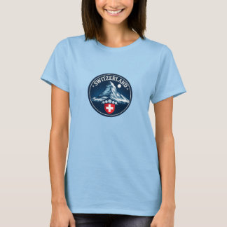 Switzerland Matterhorn Heritage Badge T-Shirt