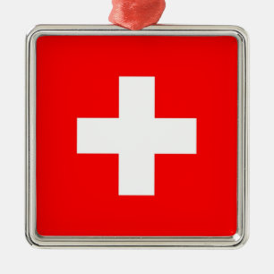 SWITZERLAND METAL TREE DECORATION