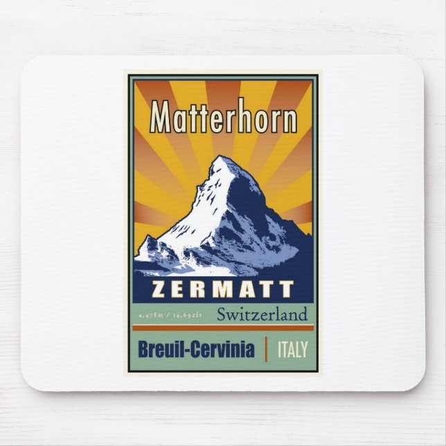 Switzerland Mouse Mat (Front)