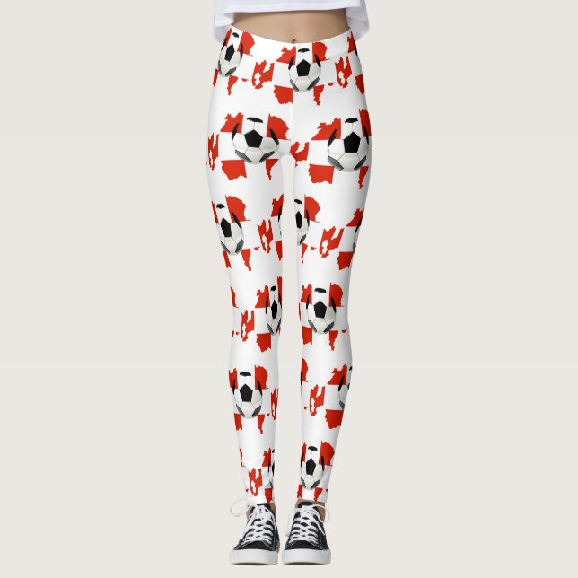 Switzerland national flag leggings (Front)