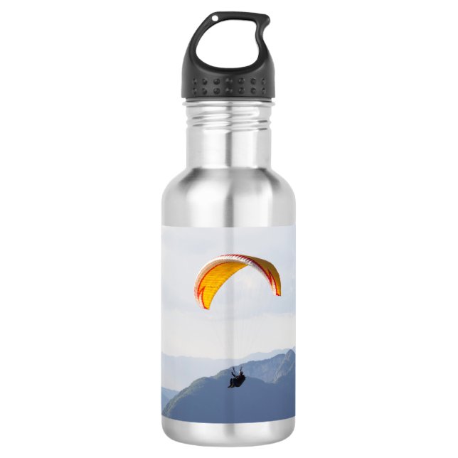 Switzerland Paraglider Orange 532 Ml Water Bottle (Front)