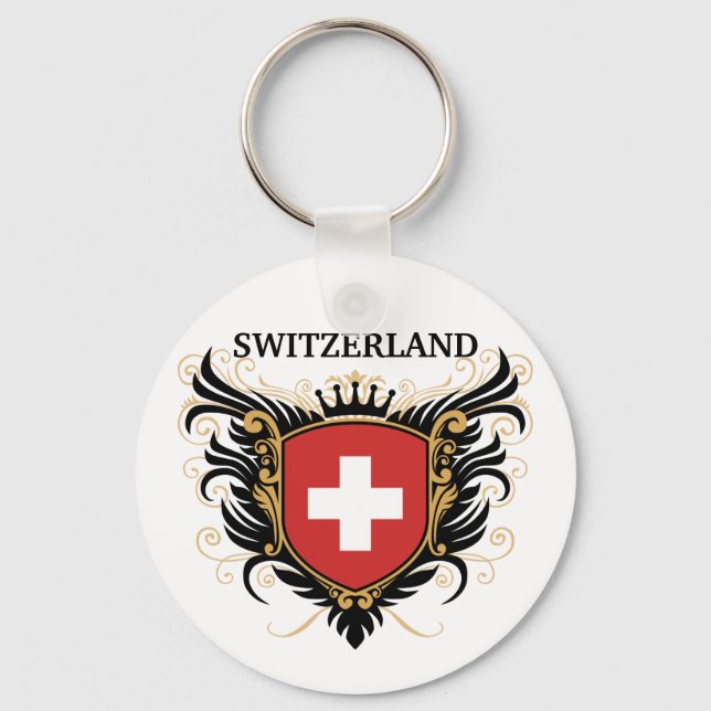 Switzerland [personalise] key ring (Front)