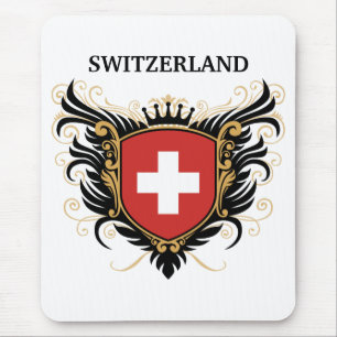 Switzerland [personalise] mouse mat