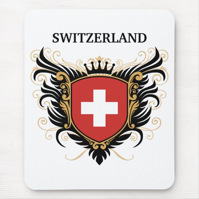 Switzerland [personalise] mouse mat (Front)