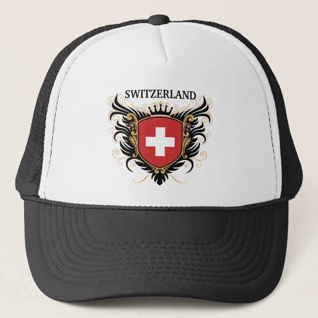 Switzerland [personalise] trucker hat (Front)