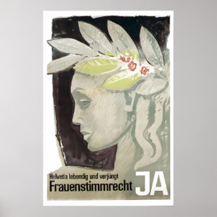 Switzerland Political Poster Women's suffrage