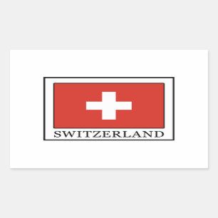 Switzerland Rectangular Sticker