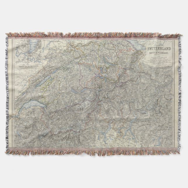 Switzerland, Savoy, Piedmont Throw Blanket (Front)