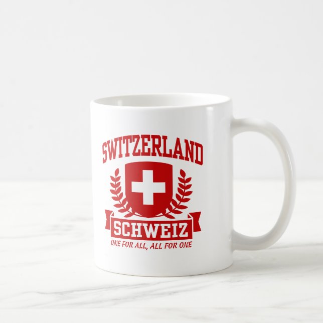 Switzerland Schweiz Coffee Mug (Right)