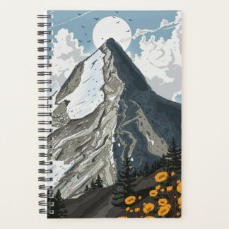 Switzerland Snow Capped Mountain Planner