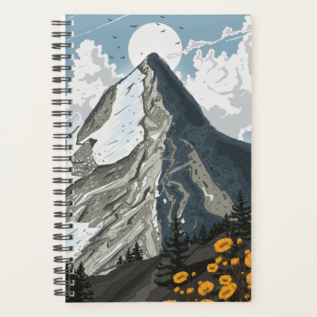 Switzerland Snow Capped Mountain Planner (Front)