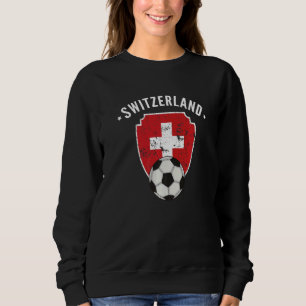 Switzerland Soccer Flag Football Swiss Pride Roots Sweatshirt