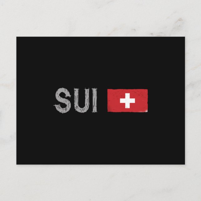 Switzerland Soccer Football Fan Shirt Swiss Flag Postcard (Front)