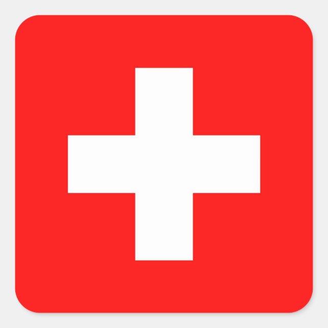 SWITZERLAND SQUARE STICKER (Front)
