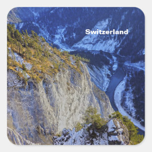 Switzerland Square Sticker