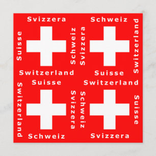 Switzerland, Suisse, Schweiz, Svizzera Invitation