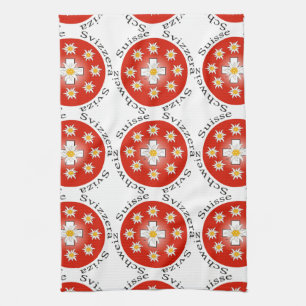 Switzerland - Suisse - Svizzera Dishcloths Tea Towel