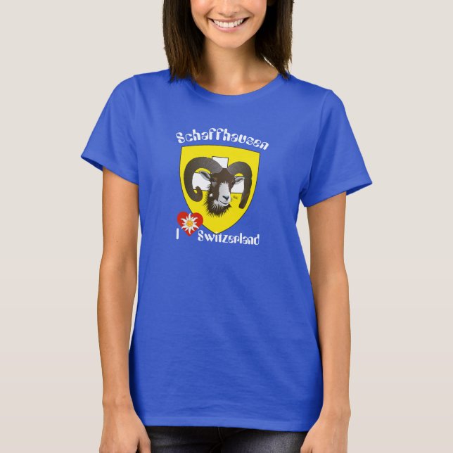 Switzerland Suisse Svizzera Svizra Schaffhausen T-Shirt (Front)
