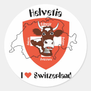 Switzerland Suisse Svizzera Svizra Sticker
