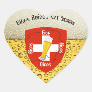 Switzerland - Suisse - Svizzera - Svizra - Switzer Heart Sticker
