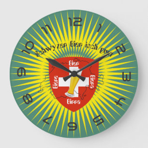 Switzerland - Suisse - Svizzera - Svizra - Switzer Large Clock