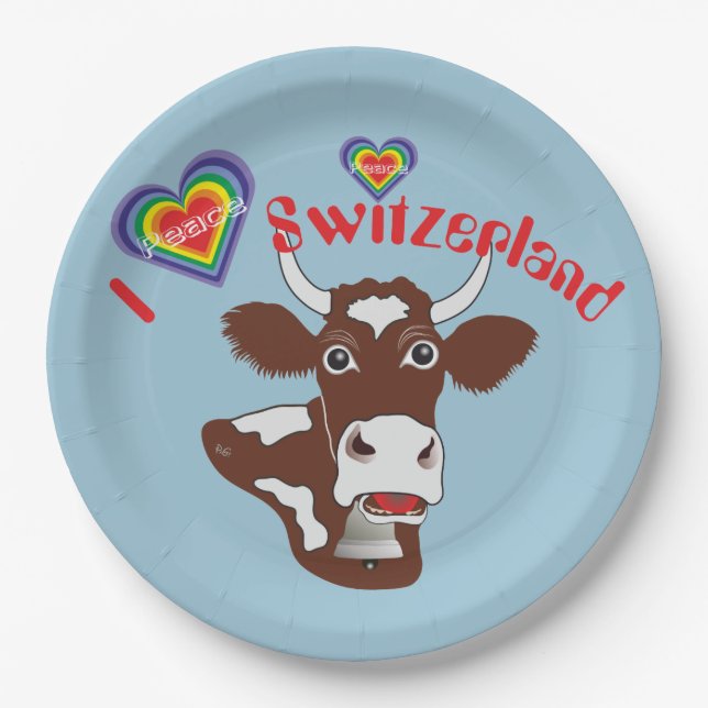 Switzerland - Suisse - Svizzera - Svizra - Switzer Paper Plate (Front)