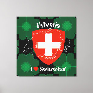Switzerland Suisse Svizzera Svizra Switzerland Canvas Print