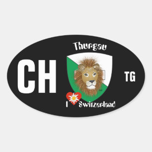 Switzerland Suisse Svizzera Svizra Switzerland Oval Sticker
