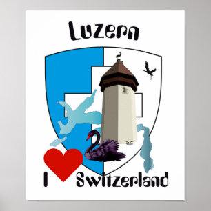 Switzerland, Suisse, Svizzera, Svizra, Switzerland Poster