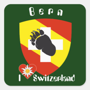 Switzerland Suisse Svizzera Svizra Switzerland Square Sticker
