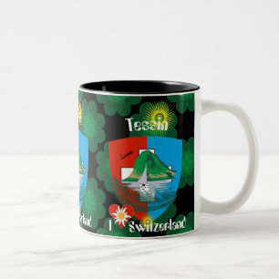 Switzerland Suisse Svizzera Svizzera Switzerland Two-Tone Coffee Mug