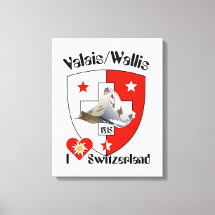 Switzerland Suisse Switzerland Wallis Canvas Print