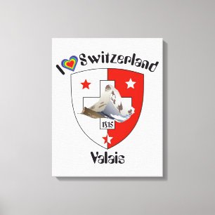 Switzerland Suisse Switzerland Wallis Canvas Print