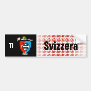 Switzerland Svizzera Suisse Ticino Autosticker Bumper Sticker