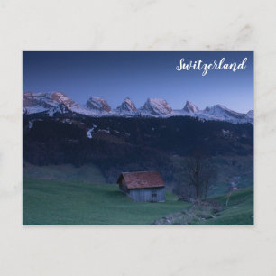 Switzerland Swiss Alps Travel Photo Postcard