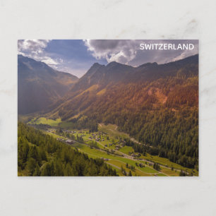 Switzerland Swiss Alps Travel Photo Postcard