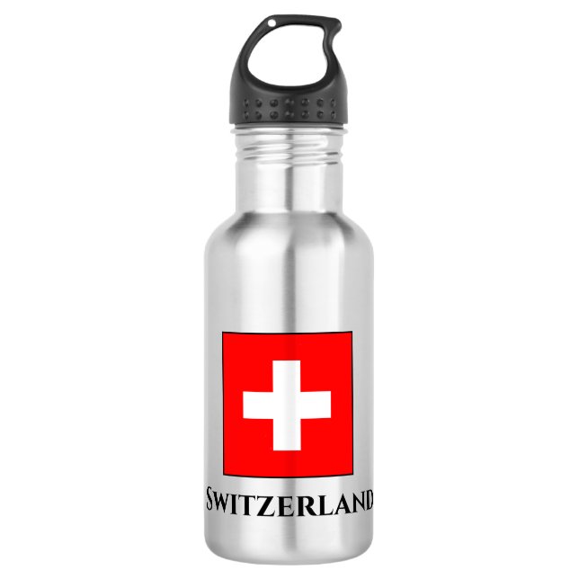 Switzerland (Swiss) Flag 532 Ml Water Bottle (Front)