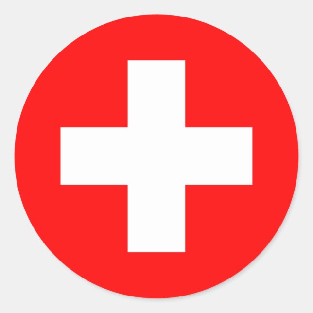 Switzerland - Swiss Flag Classic Round Sticker (Front)