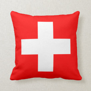 Switzerland (Swiss) Flag Cushion