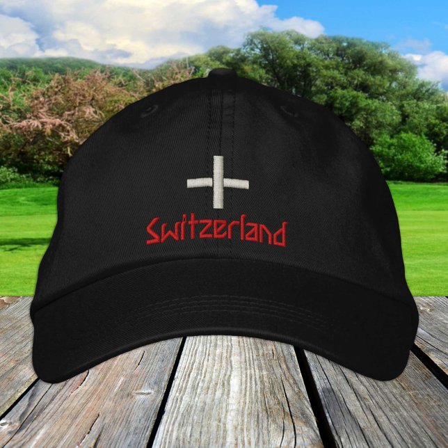 Switzerland & Swiss Flag fashion / Patriots Embroidered Hat (Creator Uploaded)