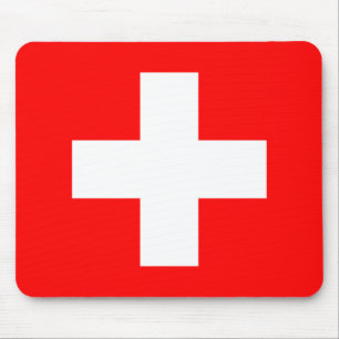 Switzerland (Swiss) Flag Mouse Mat