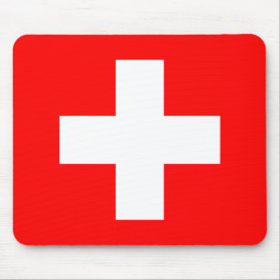 Switzerland (Swiss) Flag Mouse Mat