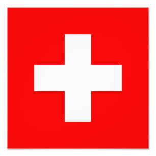 Switzerland - Swiss Flag Photo Print