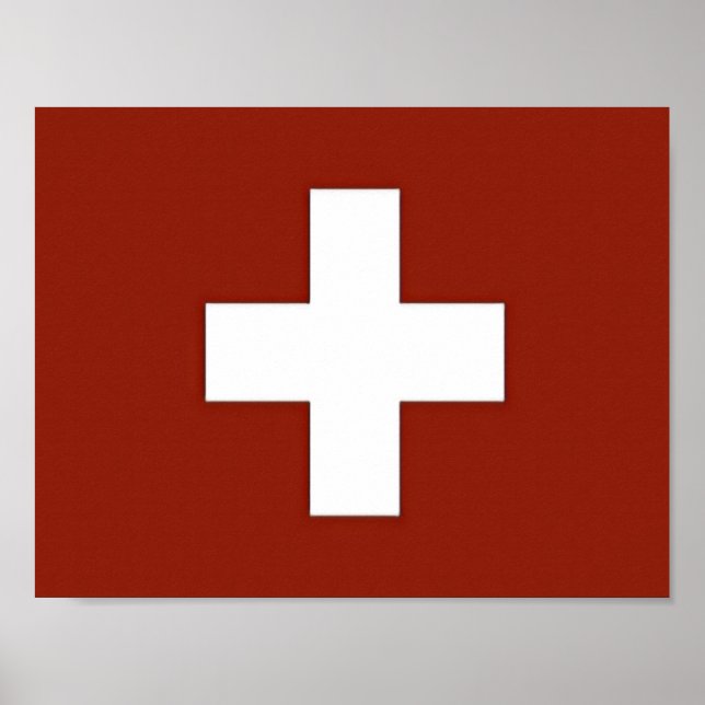 Switzerland - Swiss Flag - Poster (Front)