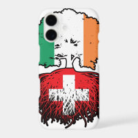 Switzerland Swiss Irish Ireland Tree Roots Flag