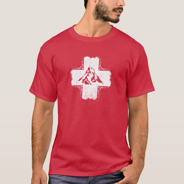 Switzerland T-Shirt - Swiss Flag T-Shirt (Front)