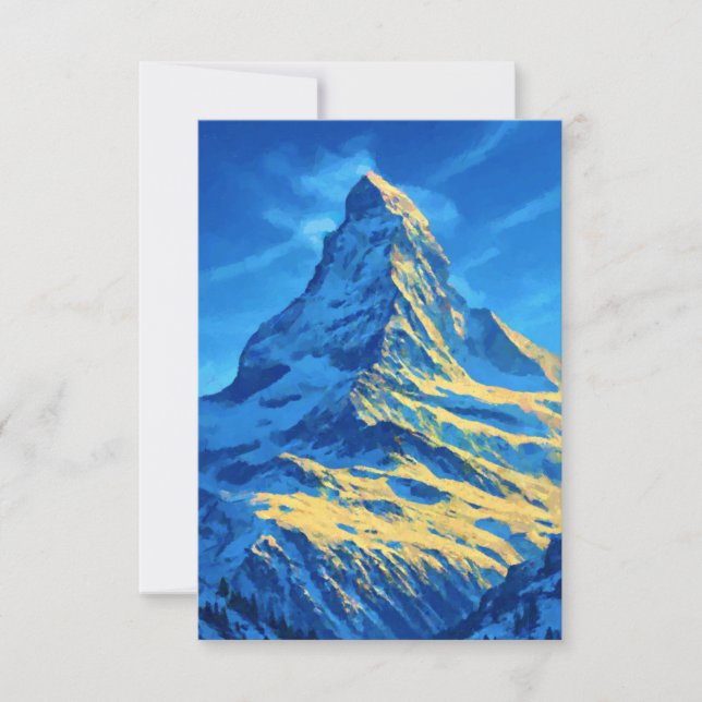 Switzerland The Matterhorn Thank You Card (Front)