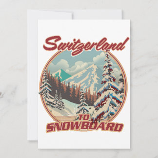 Switzerland to Snowboard Invitation